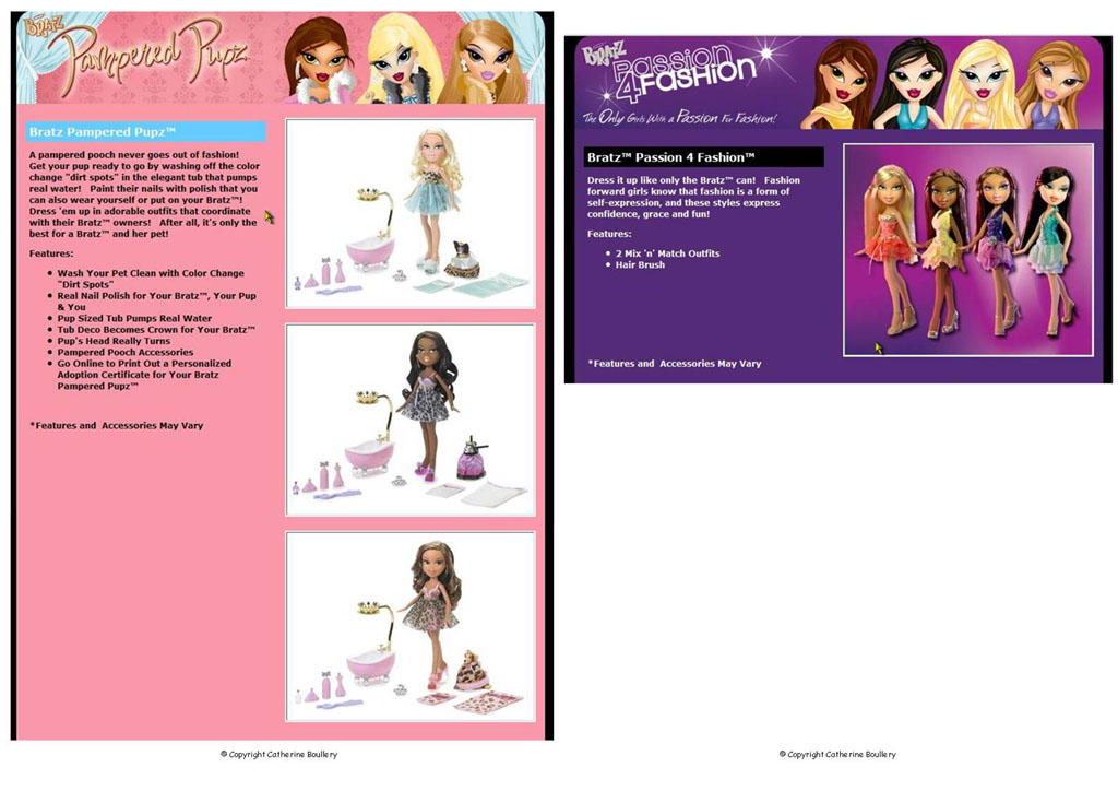 Bratz Catalogues